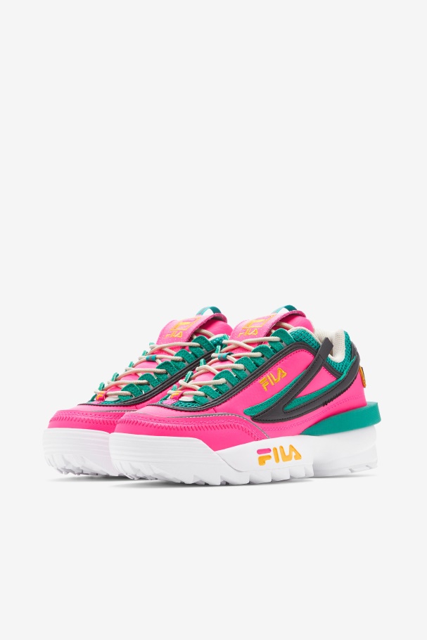 Women\'s Disruptor 2 EXP Fila UK Pink Glow/Gold/Gardenia