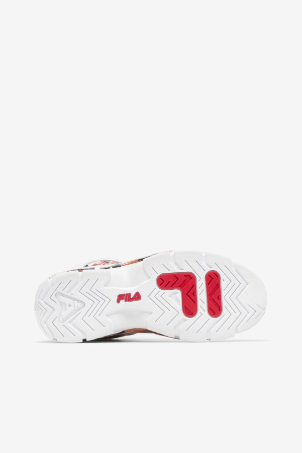 White/Red Fila UK Women\'s Grant Hill 2