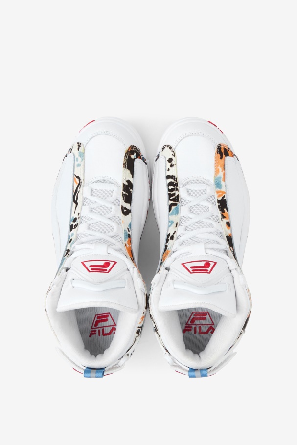 White/Red Fila UK Women\'s Grant Hill 2