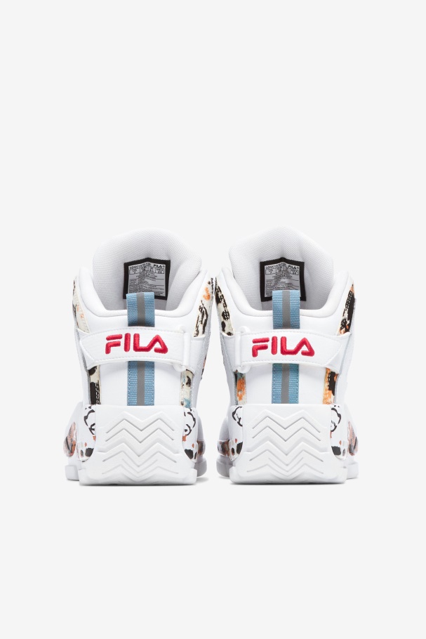 White/Red Fila UK Women\'s Grant Hill 2