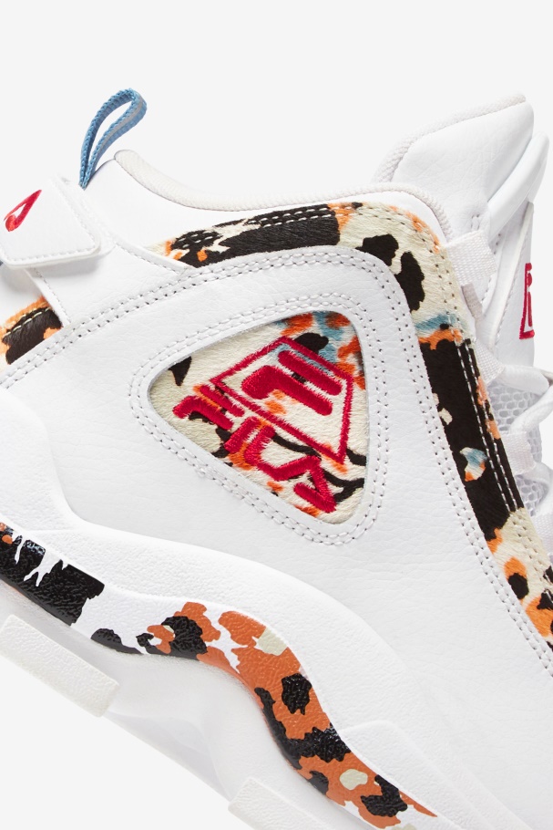 White/Red Fila UK Women\'s Grant Hill 2