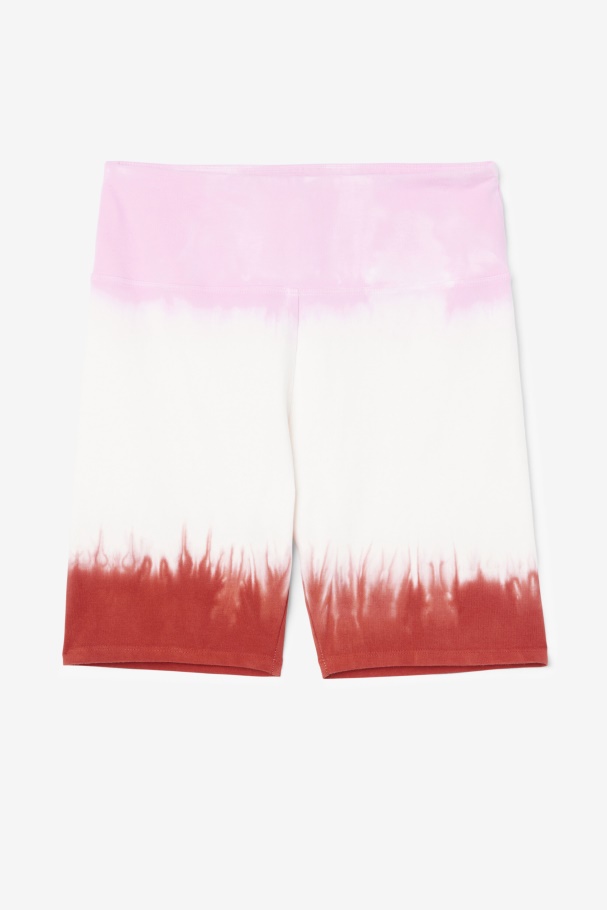 Taima Tie Dye Bike Short Fila UK Pirouette/White/Earth Red