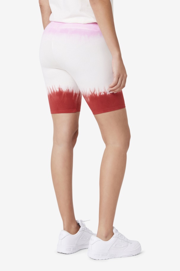 Taima Tie Dye Bike Short Fila UK Pirouette/White/Earth Red