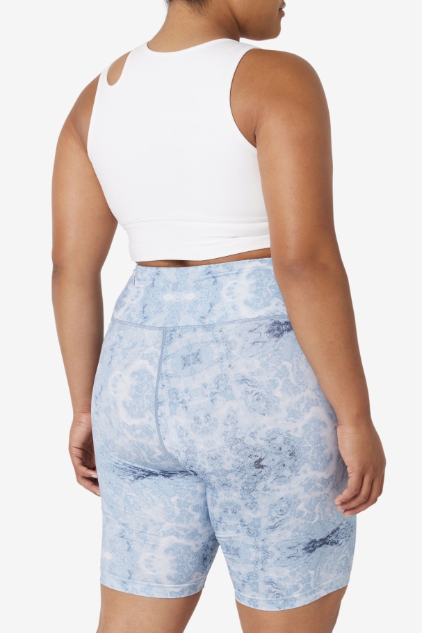 White Uplift Slice Crop Bra Top Fila UK