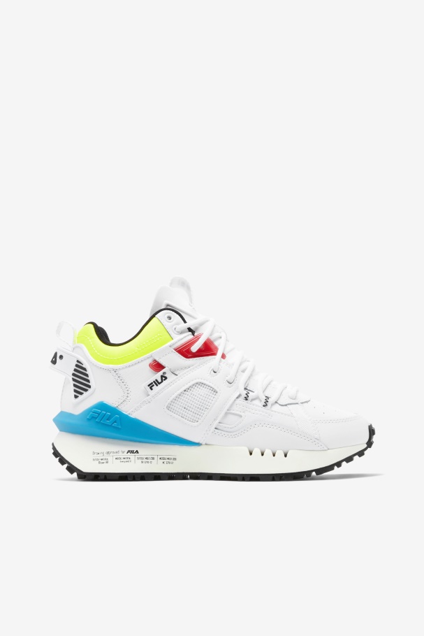 White/Black/Red Fila UK Women's Spectra