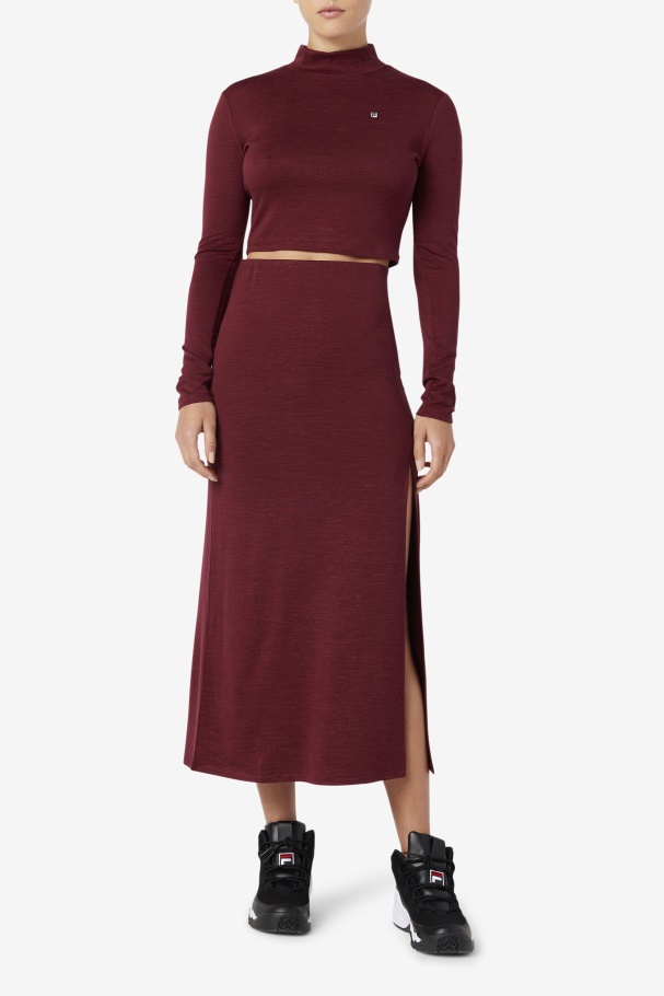 Tawny Port Londyn Midi Skirt Fila UK