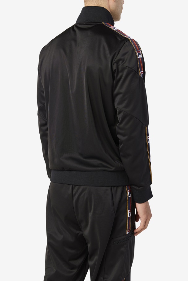 Black Carson Track Jacket Fila UK