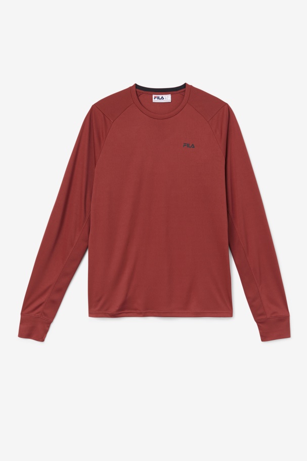 Fila UK Russet Brown/Black Jazam Long Sleeve Crew