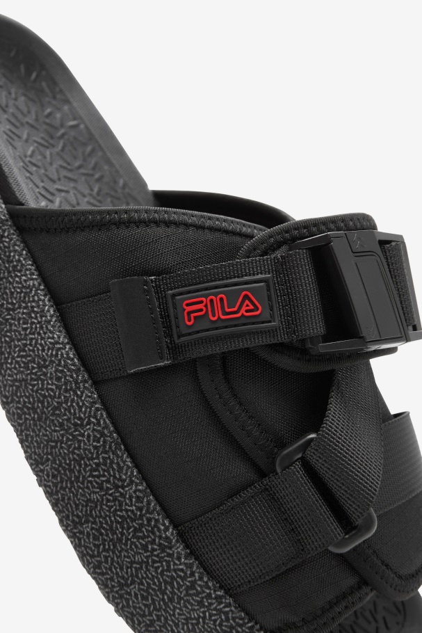 Fila UK Men\'s Atlas Slide Black/Red