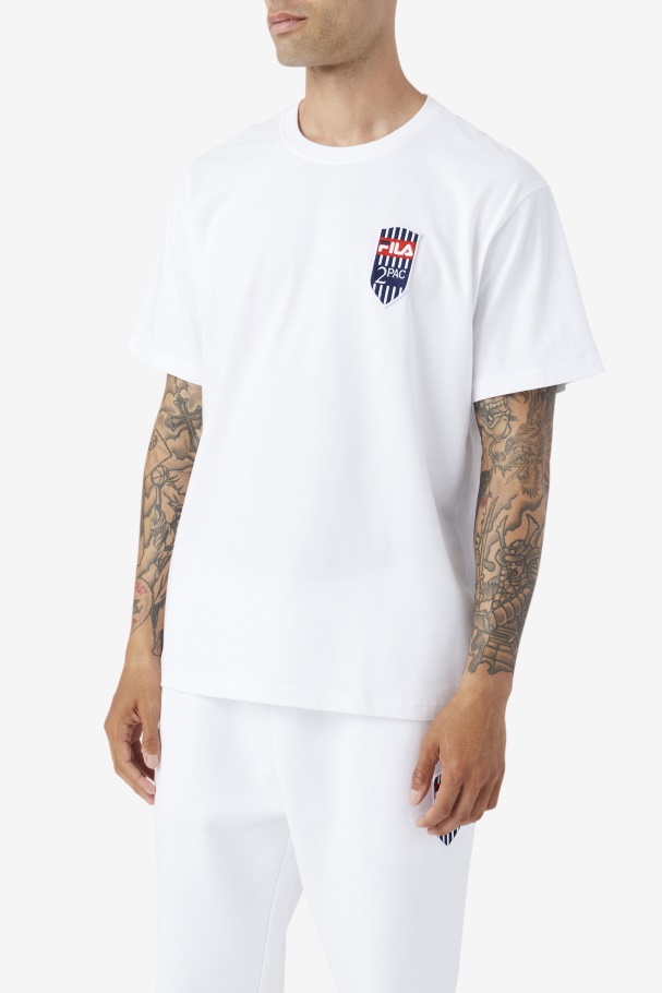 White 2Pac Patch Tee Fila UK