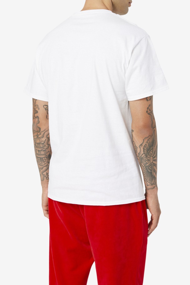 White/Navy/Red Original Fitness Tee Fila UK