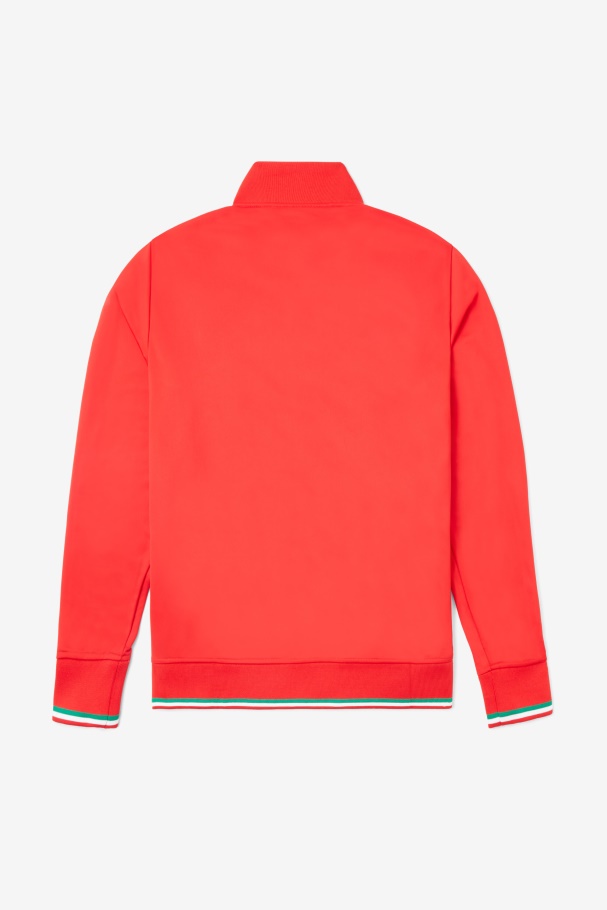 Red/White Fila UK Italia Track Jacket
