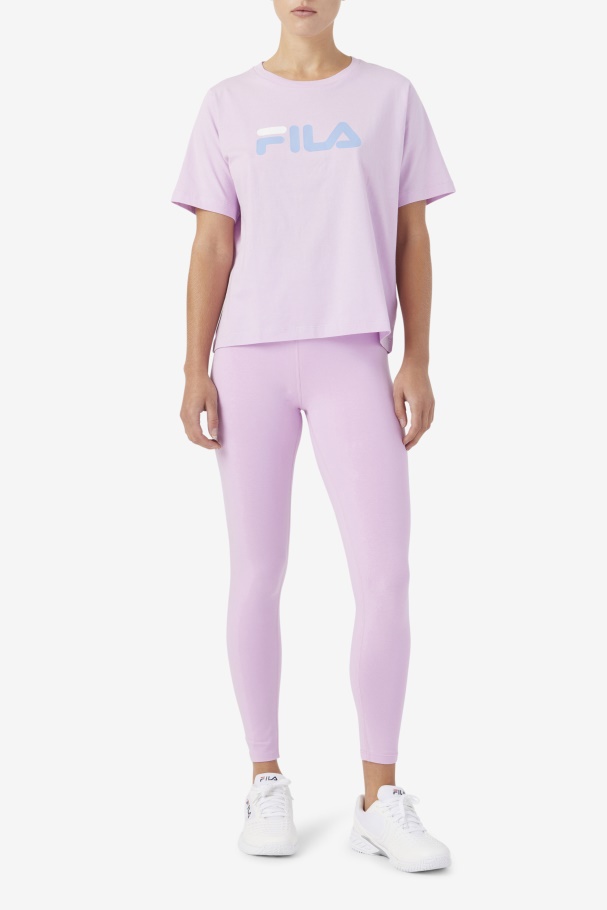 Orchid/Blue/White Elora Legging Fila UK