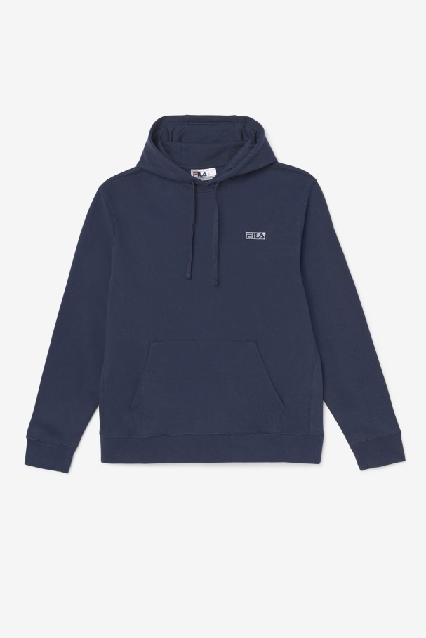 Navy/White Fila UK Algot Hoodie