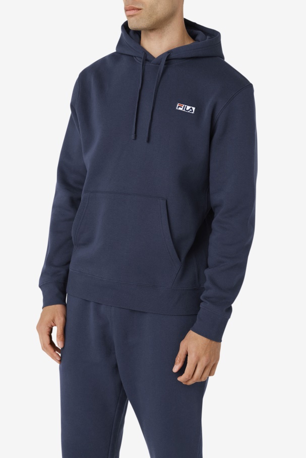 Navy/White Fila UK Algot Hoodie