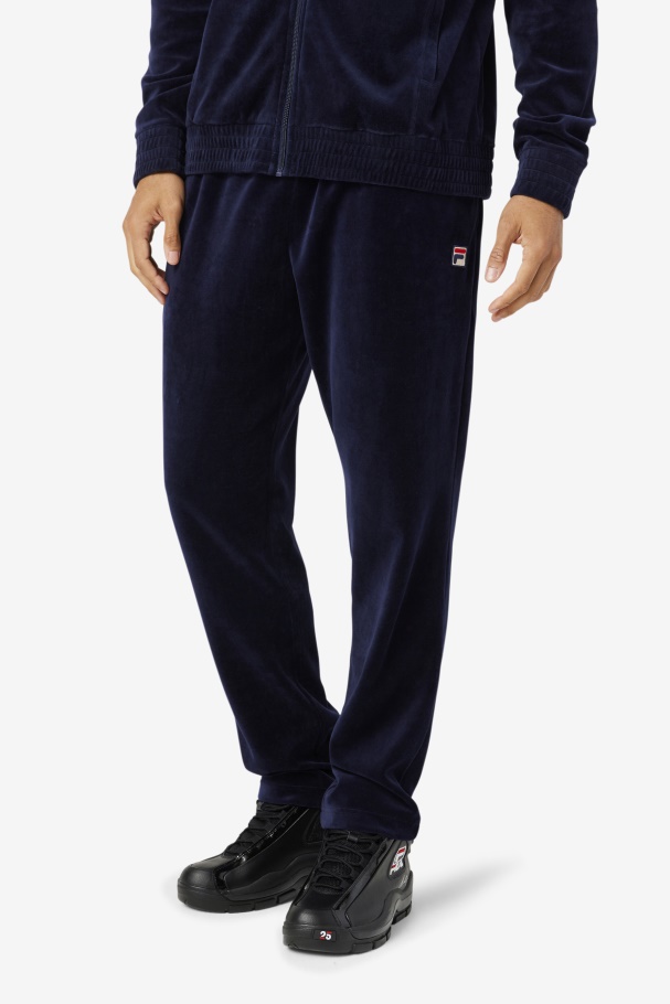 O-Fit Velour Pant Fila UK Navy/Gardenia/Red
