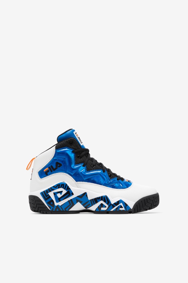 White/Blue/Orange Fila UK Big Kids\' Mb Night Walk
