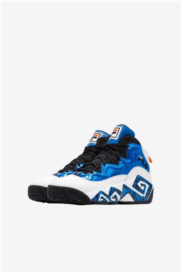 White/Blue/Orange Fila UK Big Kids\' Mb Night Walk