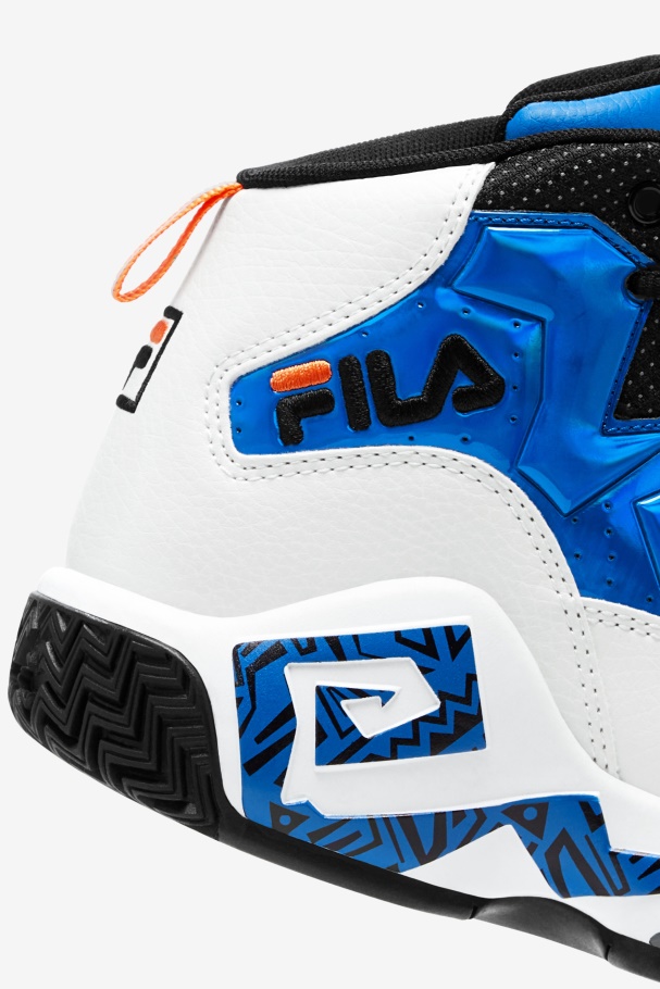 White/Blue/Orange Fila UK Big Kids\' Mb Night Walk