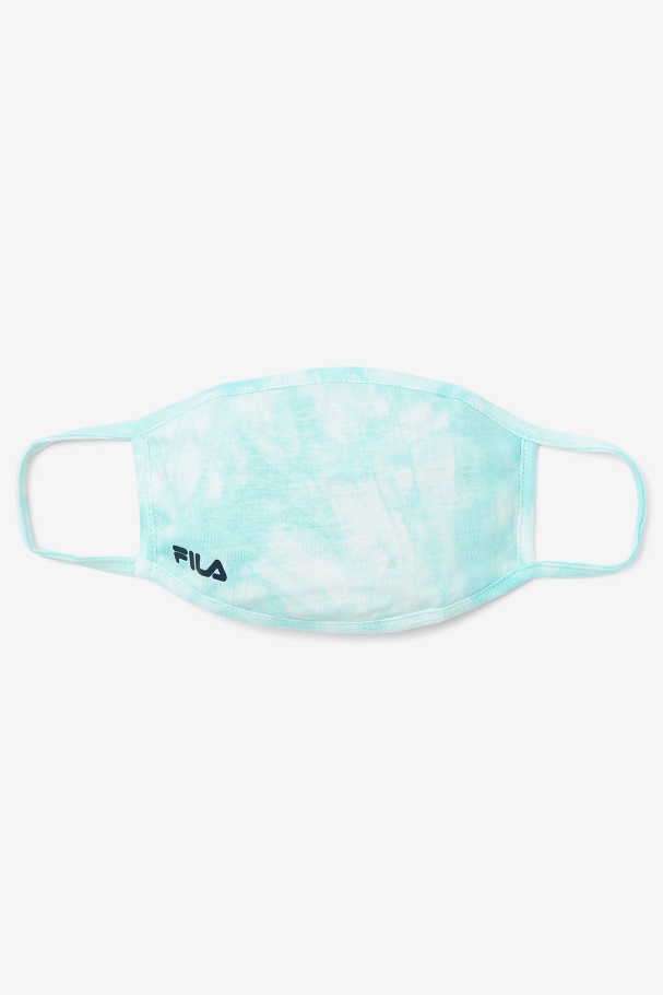 Aqua Blue Tie Dye Aqua Blue Tie Dye Face Mask Fila UK