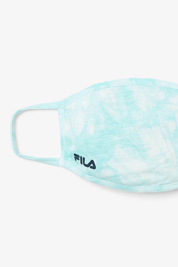 Aqua Blue Tie Dye Aqua Blue Tie Dye Face Mask Fila UK