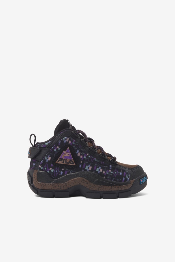 Fila UK Little Kids' Grant Hill 2 Outdoor Black/Pinecone/Purple