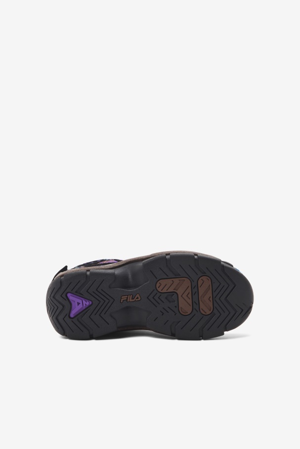 Fila UK Little Kids\' Grant Hill 2 Outdoor Black/Pinecone/Purple