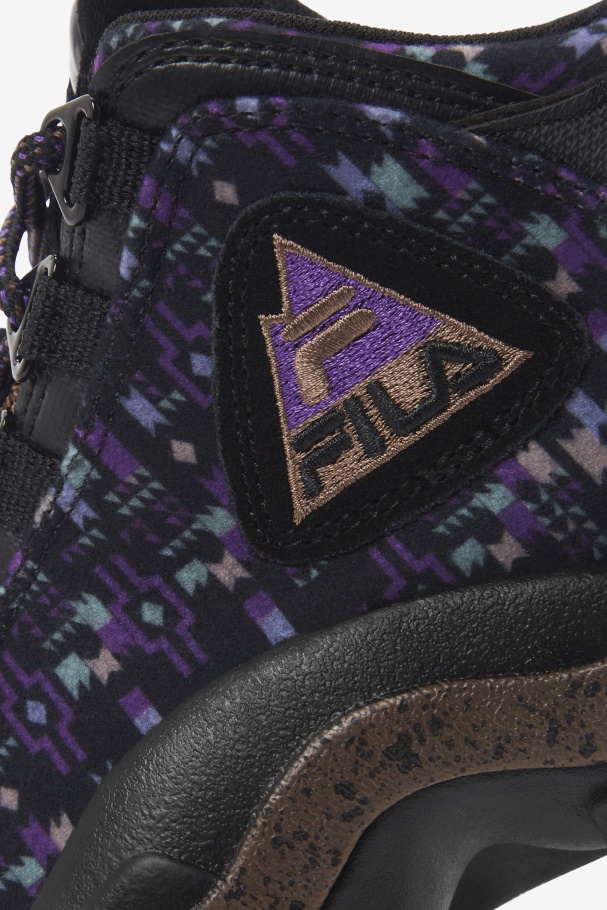Fila UK Little Kids\' Grant Hill 2 Outdoor Black/Pinecone/Purple