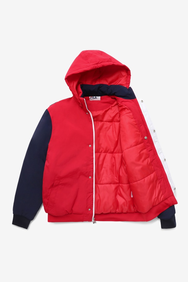 Fila UK P1 Fila UK Tech Jacket Red/Peacoat/White