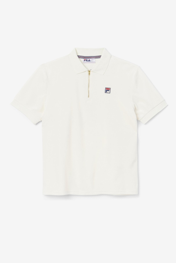 Devon Velour Polo Fila UK Egret