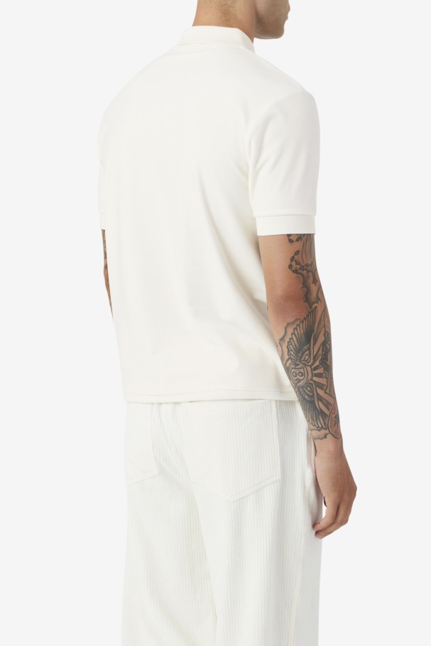 Devon Velour Polo Fila UK Egret