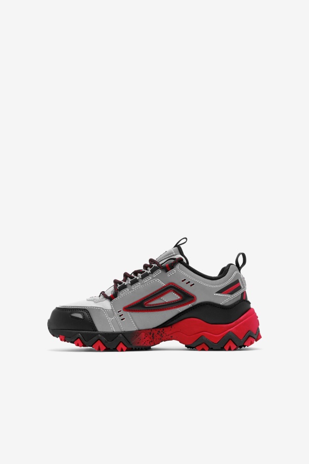 Fila UK Little Kids\' Oakmont TR Metallic Silver/Black/Red