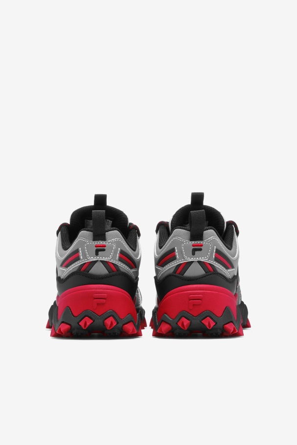 Fila UK Little Kids\' Oakmont TR Metallic Silver/Black/Red