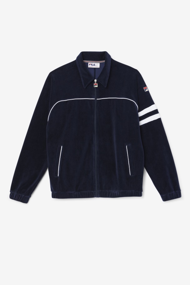 Fila UK Verdy Velour Jacket Navy/White