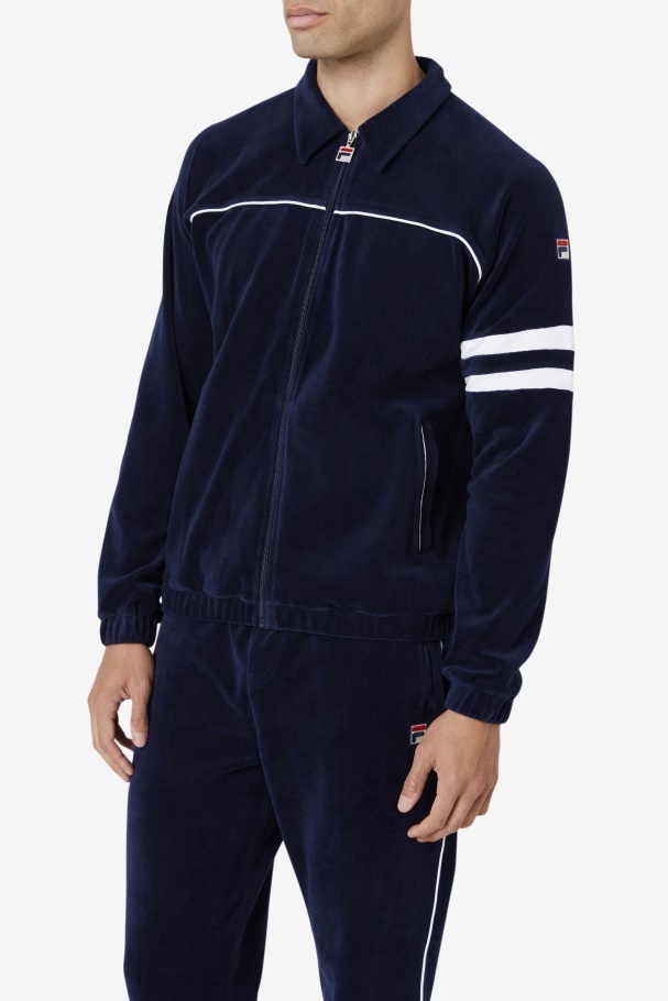 Fila UK Verdy Velour Jacket Navy/White