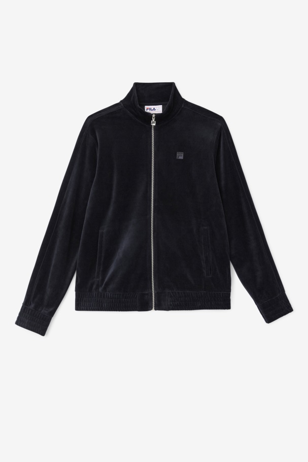 Fila UK Deverall Velour Jacket Black