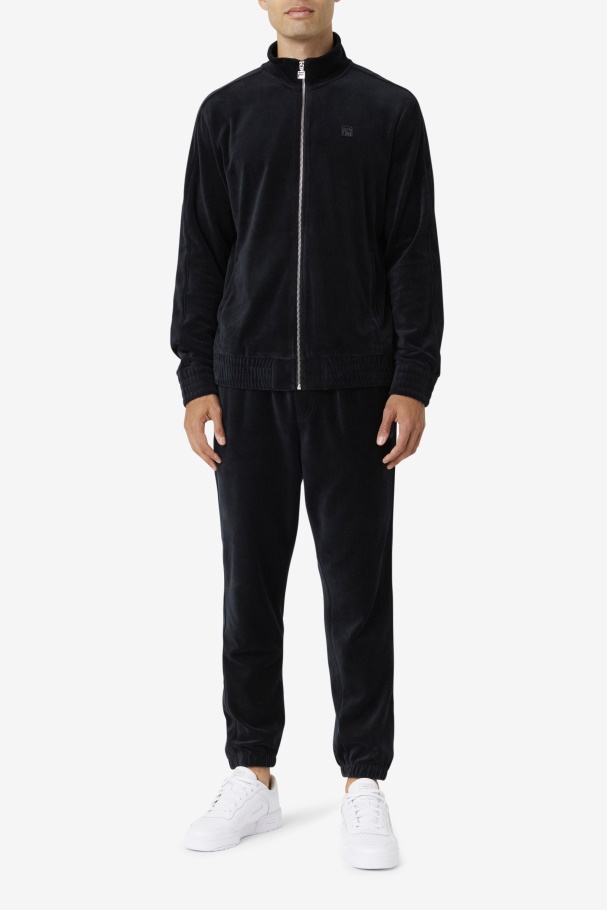 Fila UK Deverall Velour Jacket Black