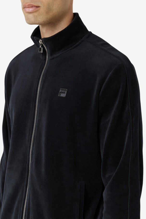 Fila UK Deverall Velour Jacket Black