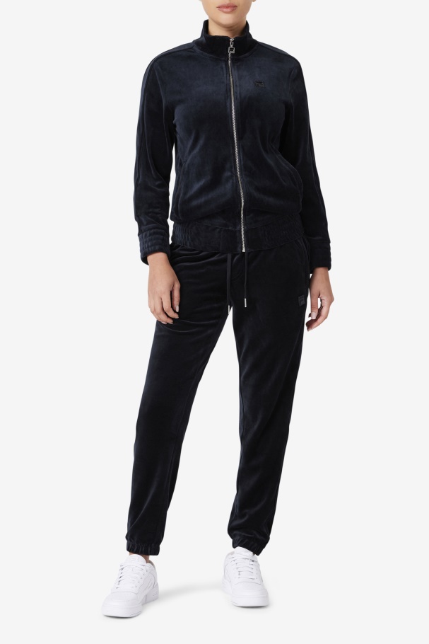 Fila UK Deverall Velour Jacket Black