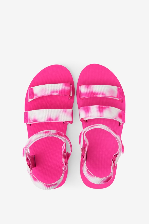 Multi/Pink Glo/White Fila UK Women\'s Drifter Ts Tie Dye