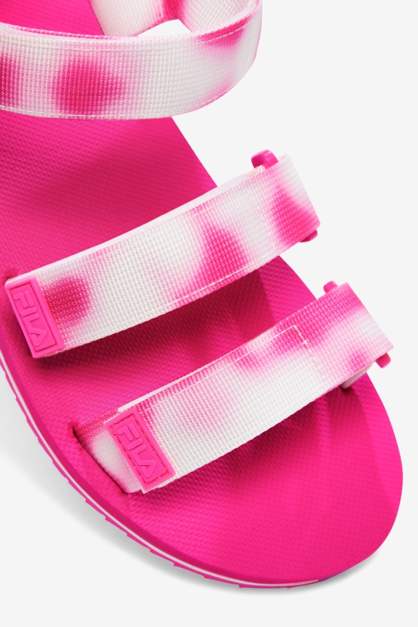 Multi/Pink Glo/White Fila UK Women\'s Drifter Ts Tie Dye