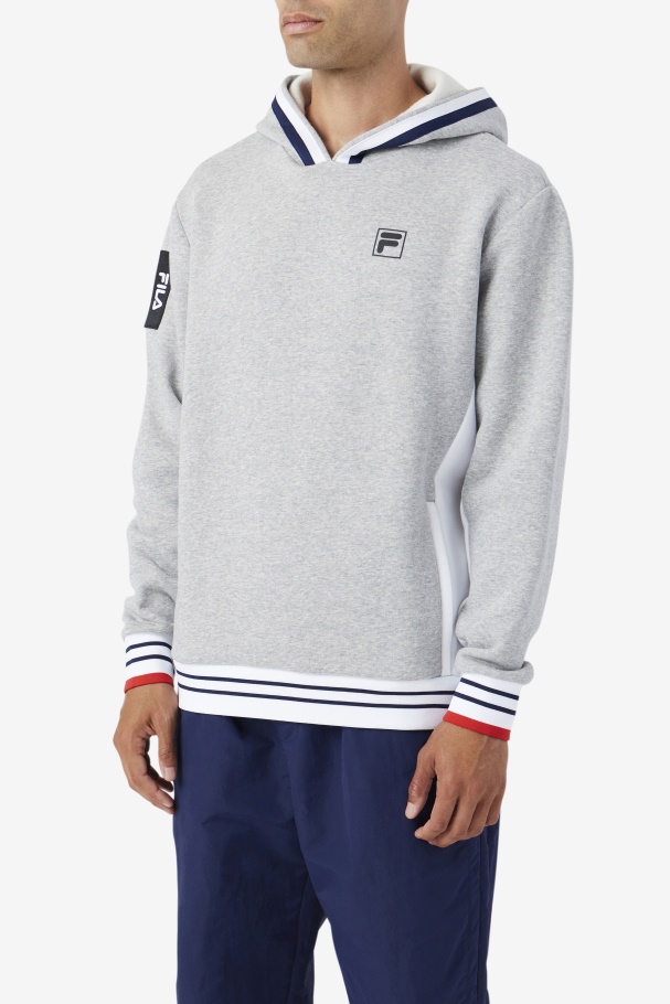 Fila UK Bevans Park Hoodie Heather Grey