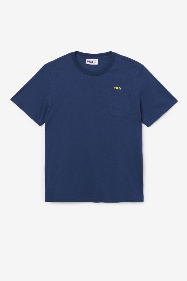 Navy/Yellow Dilki Crew Fila UK