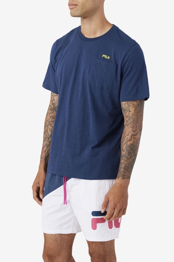 Navy/Yellow Dilki Crew Fila UK