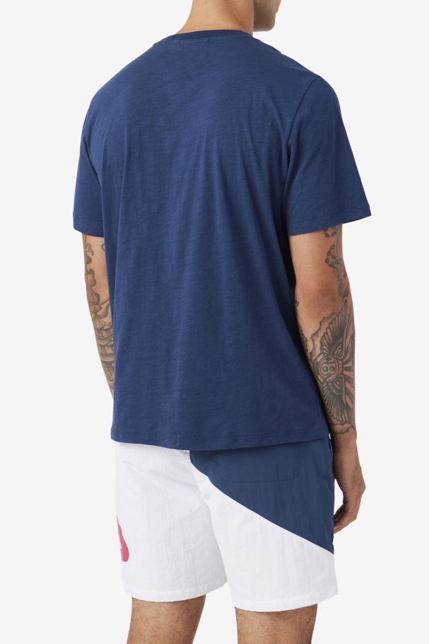 Navy/Yellow Dilki Crew Fila UK