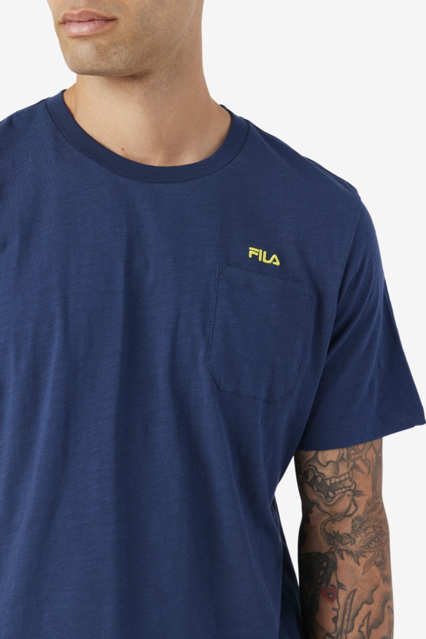 Navy/Yellow Dilki Crew Fila UK