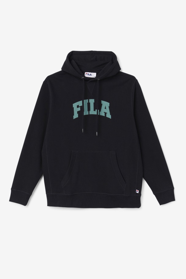 Brook Hoodie Fila UK Black/Blue Spruce