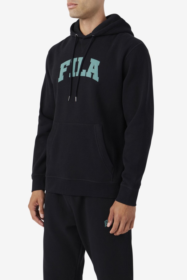 Brook Hoodie Fila UK Black/Blue Spruce