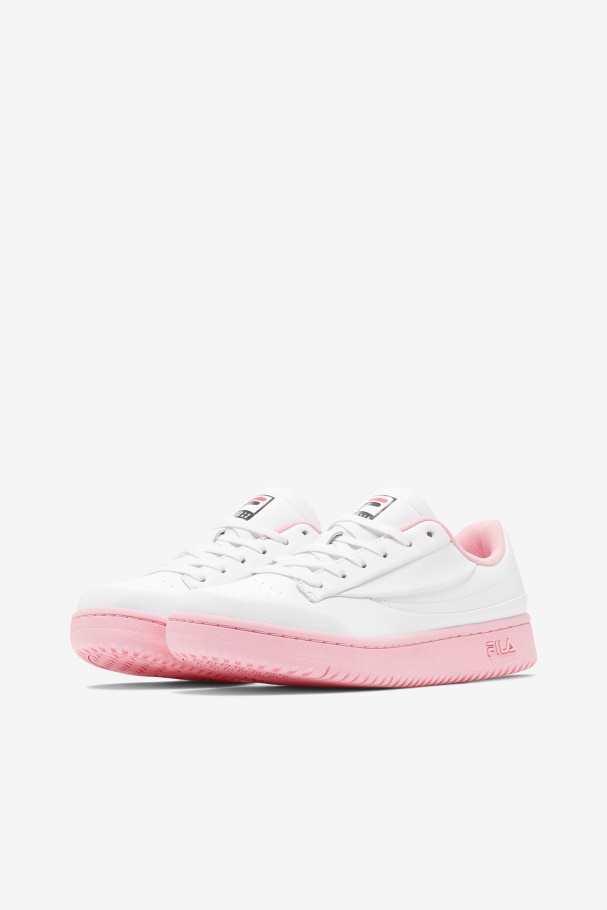 White/Coral Blush/Black Women\'s Original Tennis Lux X Barneys Fila UK