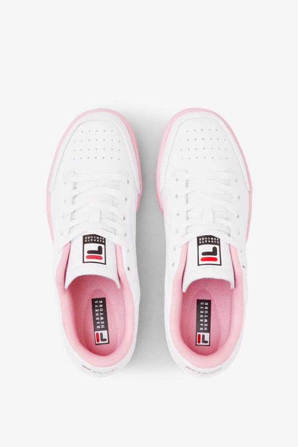 White/Coral Blush/Black Women\'s Original Tennis Lux X Barneys Fila UK